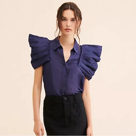 Aureta Stella Puff Sleeve Top